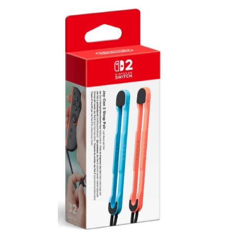 NINTENDO SWITCH 2 JOY-CON 2 STRAP PAIR COPPIA LACCETTI LIGHT BLUE / LIGHT RED